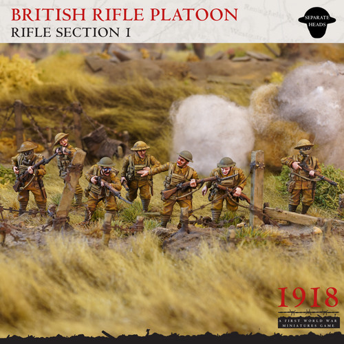 28mm ww1 british rifle section - 28mm,