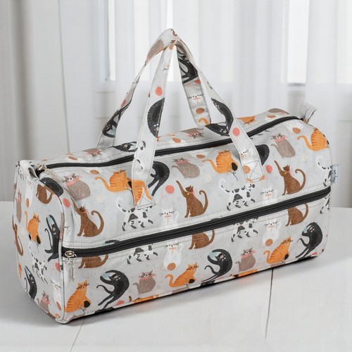 Cats knitting bag cotton - cats,