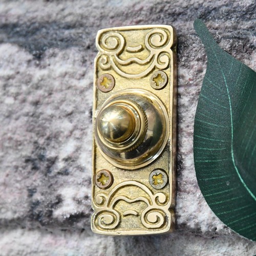 Ornate polished brass - brass, door