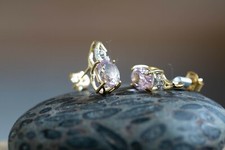 Mawi Kunzite & Diamond 9k Gold