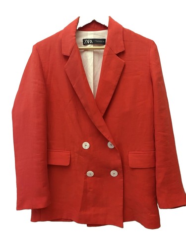 Zara red double - double, breasted