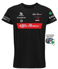 T-shirt  Alfa romeo replica F1  corsa motori Formula 1, cotone, unisex, regalo