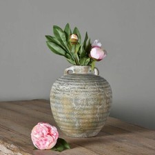 Grey Rustic French Urn Vase