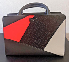 Pauls Boutique London leather shoulder handbag Mabel Multi-fab color Noix d'Arec