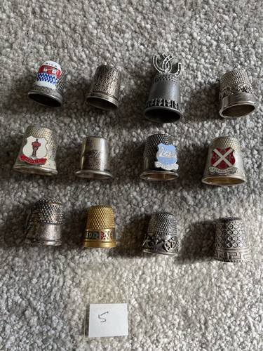Job lot metal thimbles - 16,