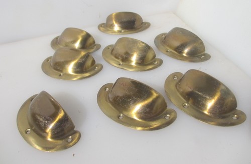 Vintage brass drawer cup - vintage,