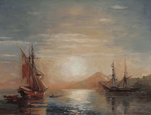 Oil painting hardboard - painting, on