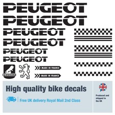 Peugeot classic 3 bike decals