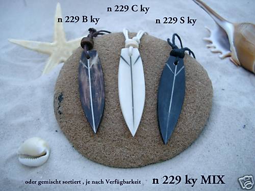 Surfboard necklaces brown - surfboard,