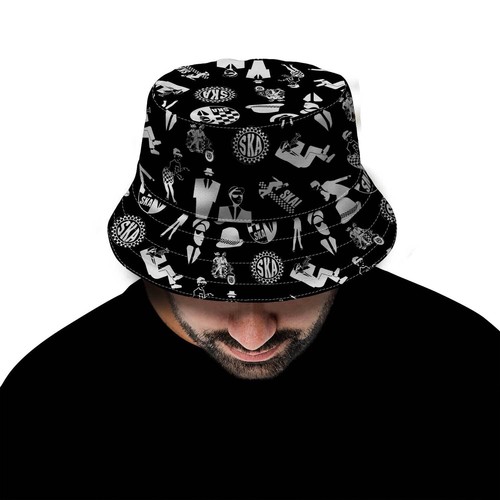 Ska sticker print bucket - sticker,