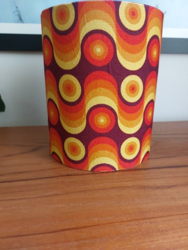 70s lampshade table lamp - lampshade,
