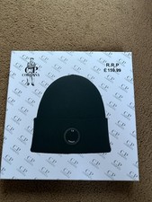 CP Company Black Beanie Hat