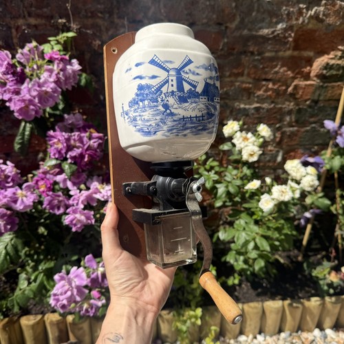 Vintage delft blue - blue, ceramic
