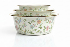 Enamel basin 3pcs enamelware - 3pcs,