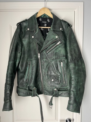 Diesel men leather jacket - diesel,