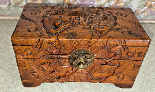 Vintage oriental wooden hand - oriental,