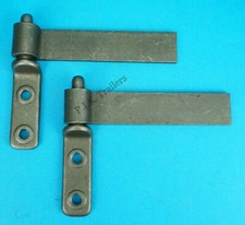 2 x 6" Tailgate Door Drop Side Hinge and BOLT-ON Gudgeon Pin Set Trailer  Pickup