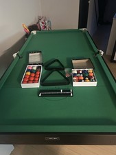 Riley 6ft 3-in-1 Folding Snooker Pool Table with Soft Dart Board