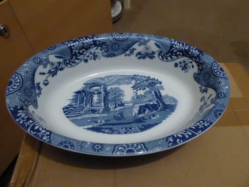 Spode blue italian large oval - spode,