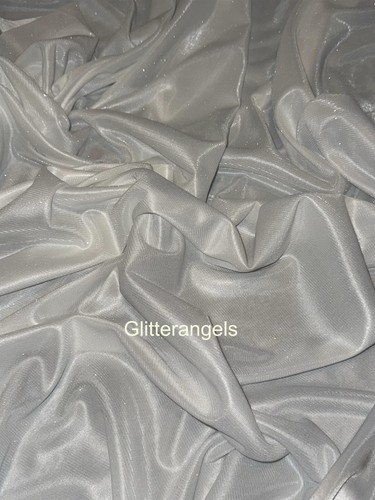 Meter ivory glitter - ivory, stretch