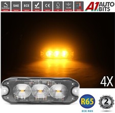 4x 3 Led Amber Recovery Strobe