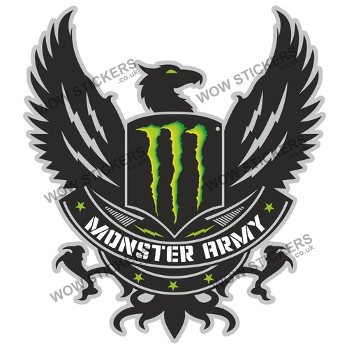 Monster energy army - army, stickers