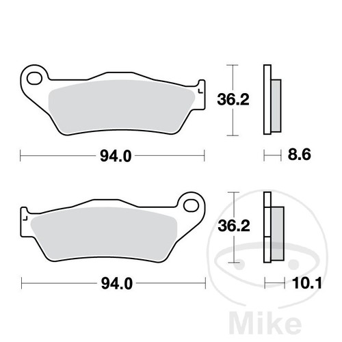 Trw sintered rear brake pads - trw,
