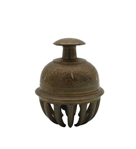 Vintage indian brass claw bell - vintage,