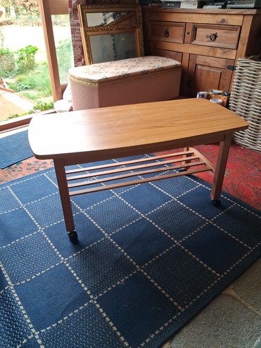 Vintage wooden coffee - vintage, table