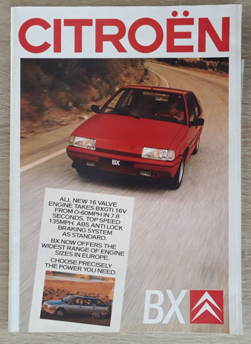 Citroen range brochure 1987 - citroen,