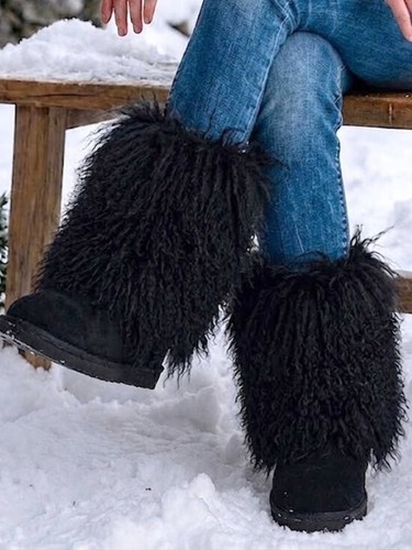 Bearpaw boetis black curly - bearpaw,