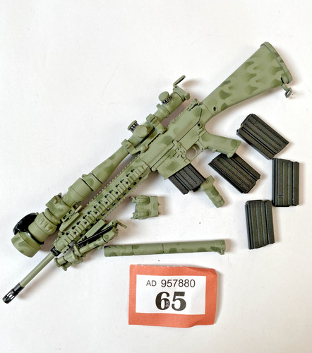 Action figure sniper - figure, rifle
