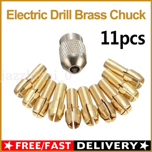 Brass drill chuck collet - drill,