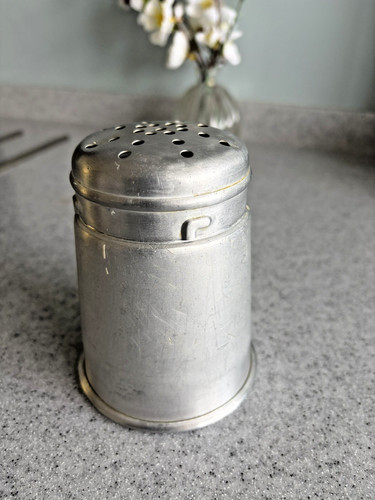 Vintage aluminium flour - aluminium, sifter