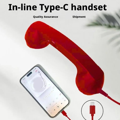 Retro telephone handset - telephone,