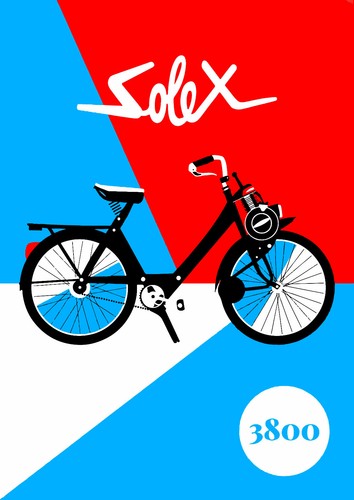 Velosolex 3800 x 40 cm - -,