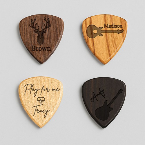 Personalised wooden guitar - personalised,