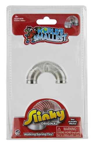 World smallest slinky - world's,