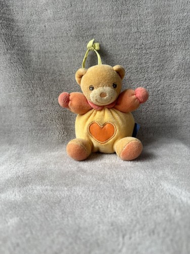Kaloo mini orange heart teddy - orange,
