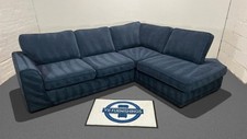 Dark Blue DFS ORKA Right Hand Corner Sofa - Delivery Available