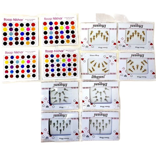 Pack assorted bindi - assorted,