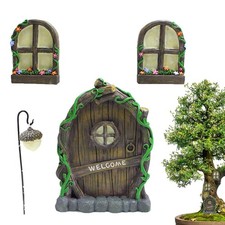 3x Fairy Door For Home Garden