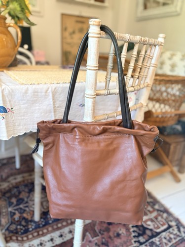 Vintage brown leather furla - brown,