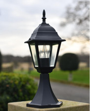'Chelsea' Black Pillar Light