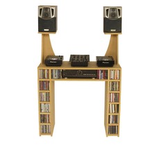 DJ CDJ Deck Stand, DJ Desk Table CD Storage Inc Speaker Stands (DSCD/SS)
