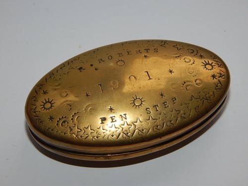 Antique welsh oval brass - welsh, ?
