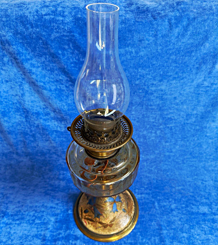 Glass metal floral - glass, &
