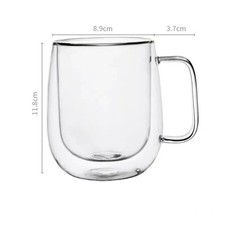 Double Wall Glass Coffee Mug -
