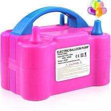 600W Electric Balloon Pump Portable Dual Nozzle Electric Balloon Blower Machine