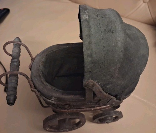 Antique french doll pram - antique,